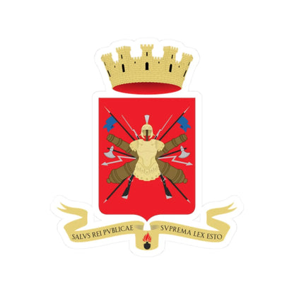 Coat of arms of the Esercito Italiano (Italy) (Coat of Arms) STICKER Vinyl Kiss-Cut Decal 2 Inch White - The Sticker Space