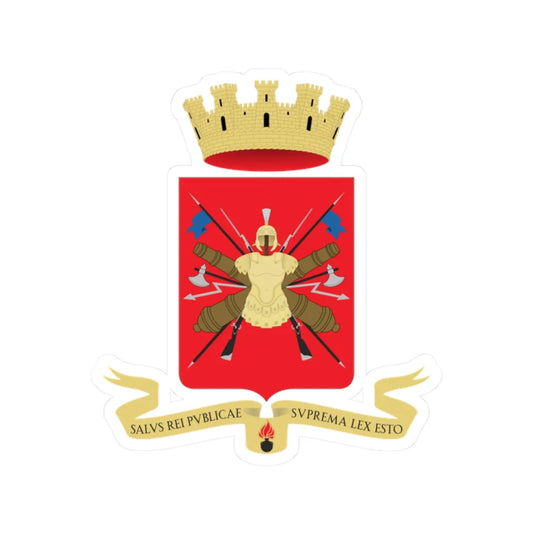 Coat of arms of the Esercito Italiano (Italy) (Coat of Arms) STICKER Vinyl Kiss-Cut Decal 2 Inch White - The Sticker Space