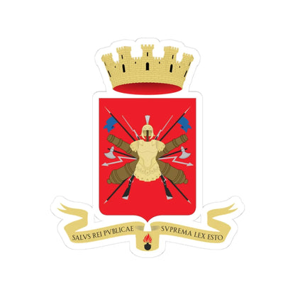 Coat of arms of the Esercito Italiano (Italy) (Coat of Arms) STICKER Vinyl Kiss-Cut Decal 3 Inch White - The Sticker Space