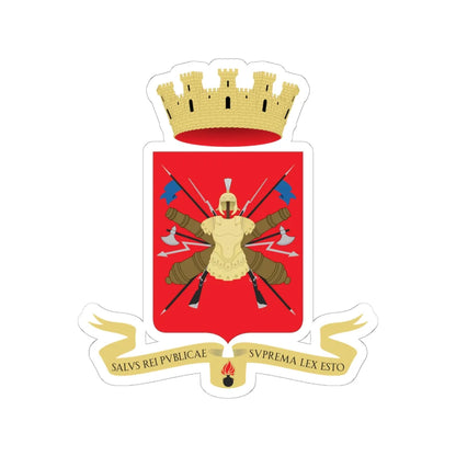 Coat of arms of the Esercito Italiano (Italy) (Coat of Arms) STICKER Vinyl Kiss-Cut Decal 6 Inch White - The Sticker Space