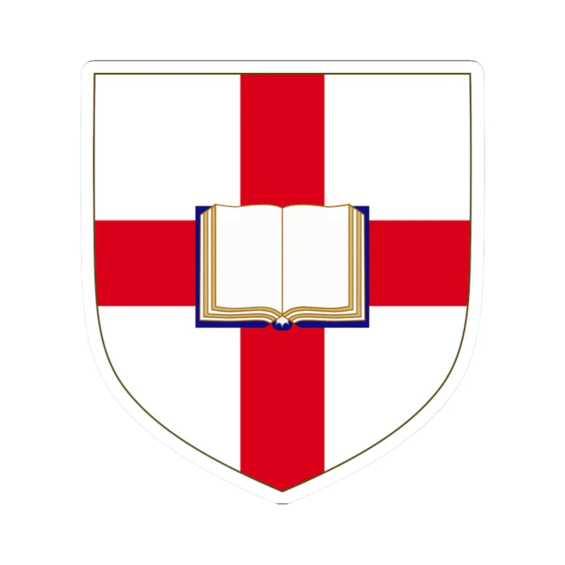 Coat of Arms of the Evangelical Connexion of the Free Church of England (United Kingdom) (Coat of Arms) STICKER Vinyl Kiss-Cut Decal 2 Inch White - The Sticker Space