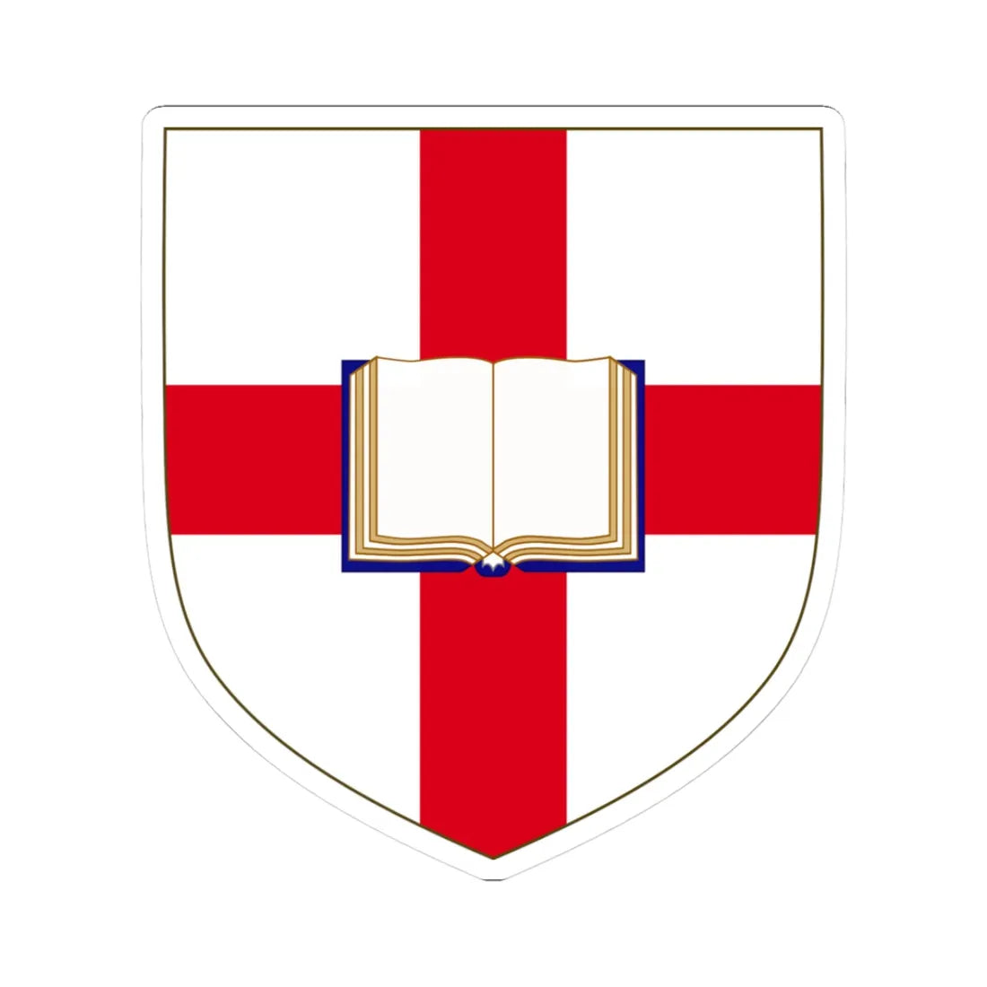 Coat of Arms of the Evangelical Connexion of the Free Church of England (United Kingdom) (Coat of Arms) STICKER Vinyl Kiss-Cut Decal 3 Inch White - The Sticker Space