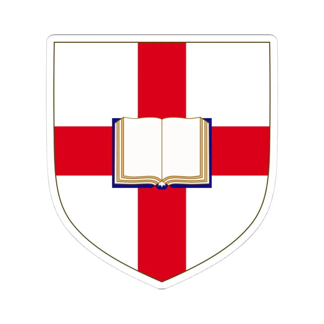 Coat of Arms of the Evangelical Connexion of the Free Church of England (United Kingdom) (Coat of Arms) STICKER Vinyl Kiss-Cut Decal 4 Inch White - The Sticker Space