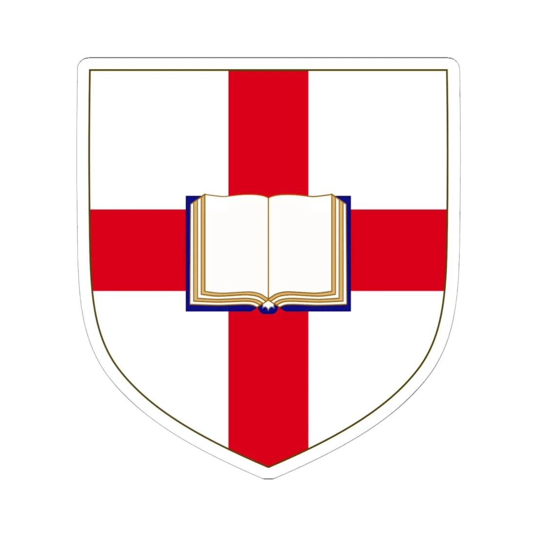 Coat of Arms of the Evangelical Connexion of the Free Church of England (United Kingdom) (Coat of Arms) STICKER Vinyl Kiss-Cut Decal 6 Inch White - The Sticker Space