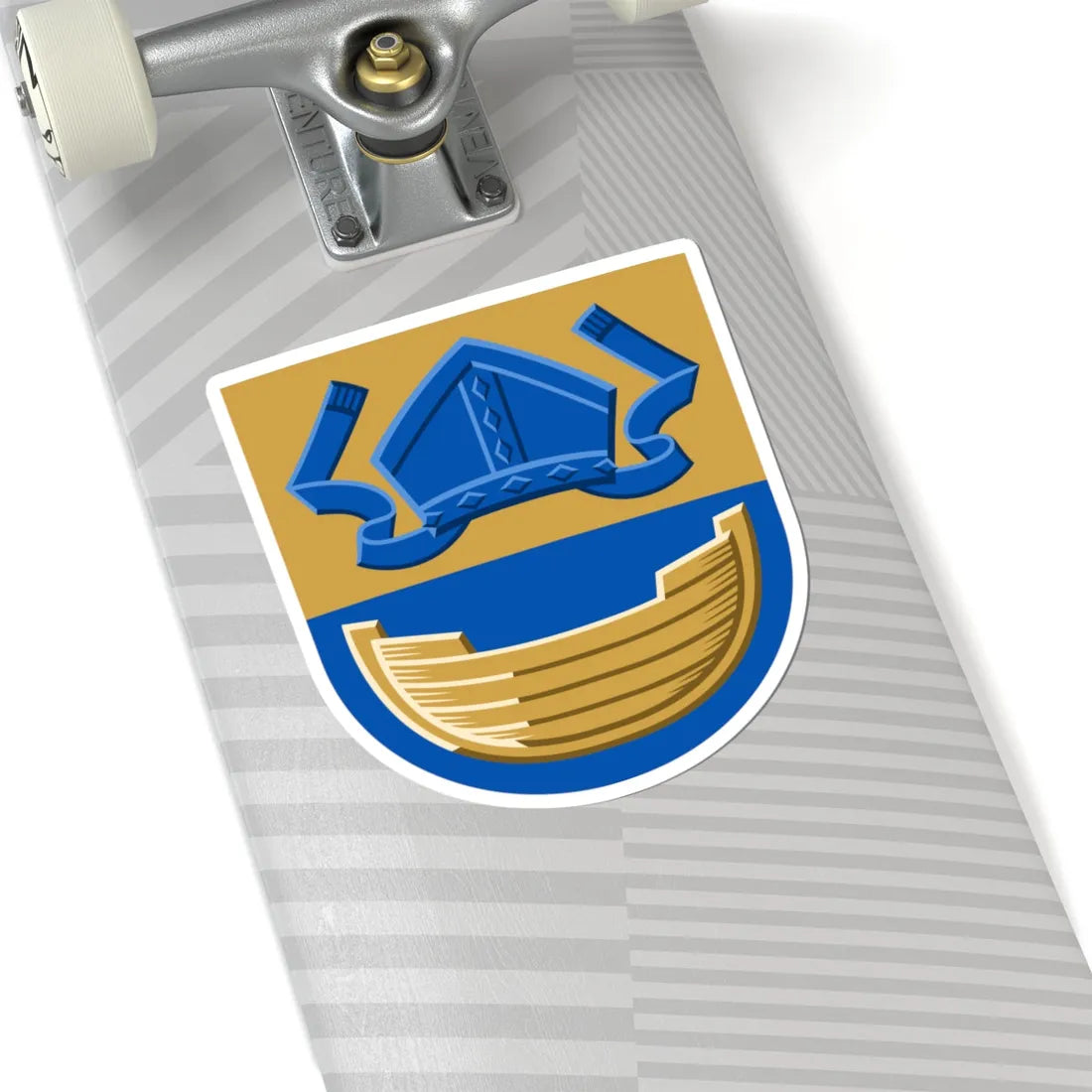 Coat of arms of the Evangelical Lutheran Diocese of Helsinki (Finland) (Coat of Arms) STICKER Vinyl Kiss-Cut Decal - The Sticker Space