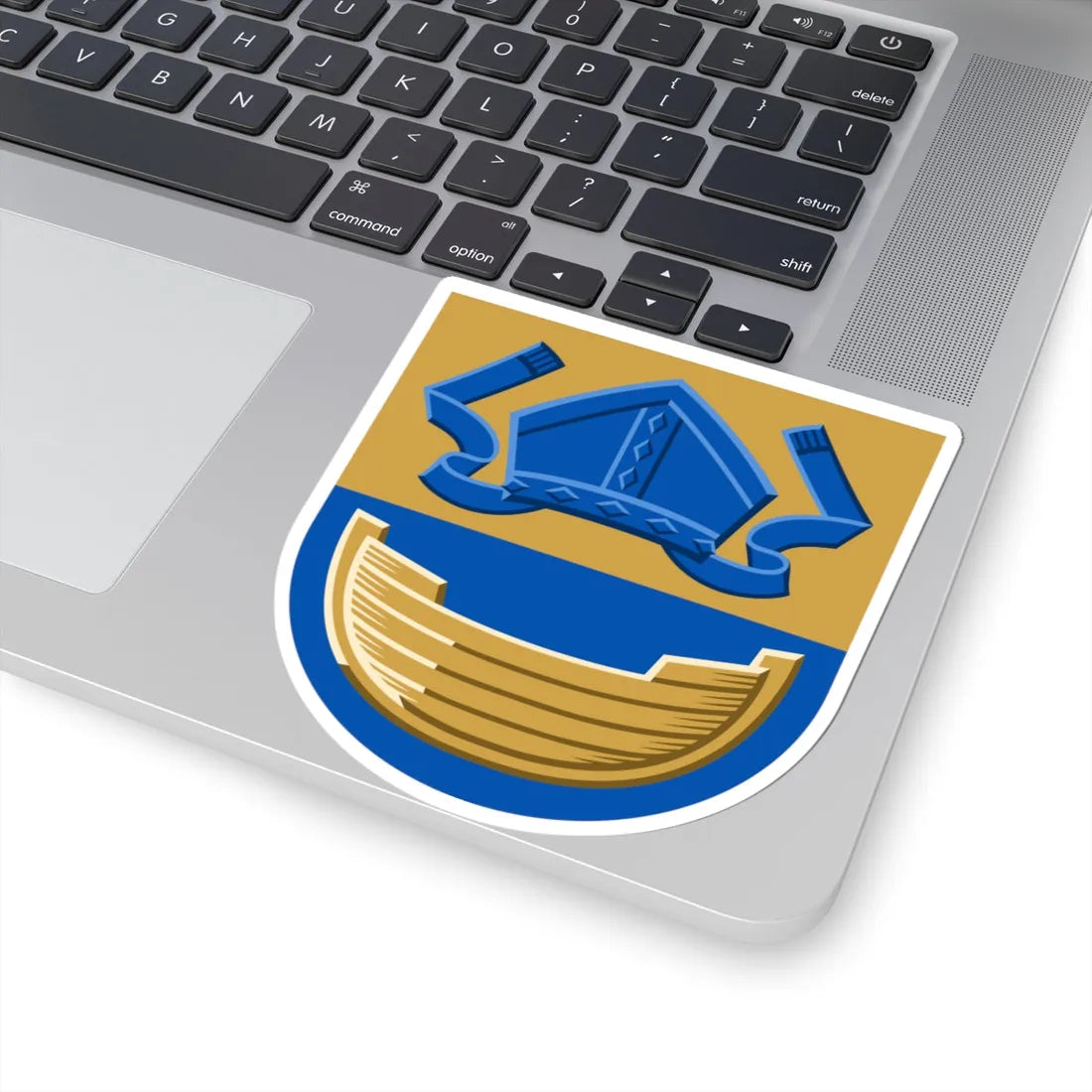 Coat of arms of the Evangelical Lutheran Diocese of Helsinki (Finland) (Coat of Arms) STICKER Vinyl Kiss-Cut Decal - The Sticker Space