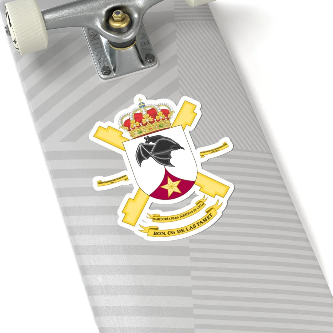 Coat of Arms of the FAMET Headquarters Battalion (Spain) (Coat of Arms) STICKER Vinyl Kiss-Cut Decal - The Sticker Space