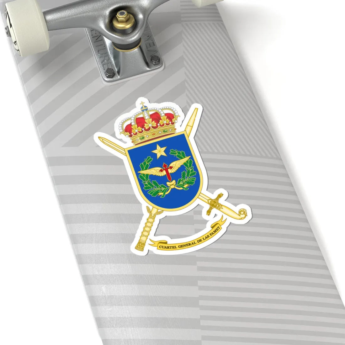 Coat of Arms of the FAMET Headquarters (Spain) (Coat of Arms) STICKER Vinyl Kiss-Cut Decal - The Sticker Space