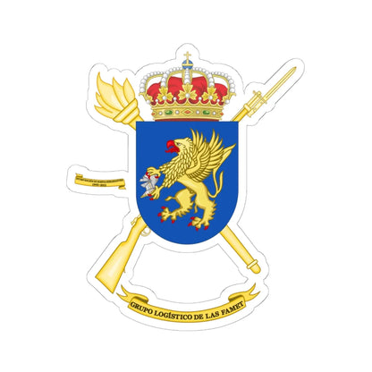 Coat of Arms of the FAMET Logistics Group (Spain) (Coat of Arms) STICKER Vinyl Kiss-Cut Decal 6 Inch White - The Sticker Space
