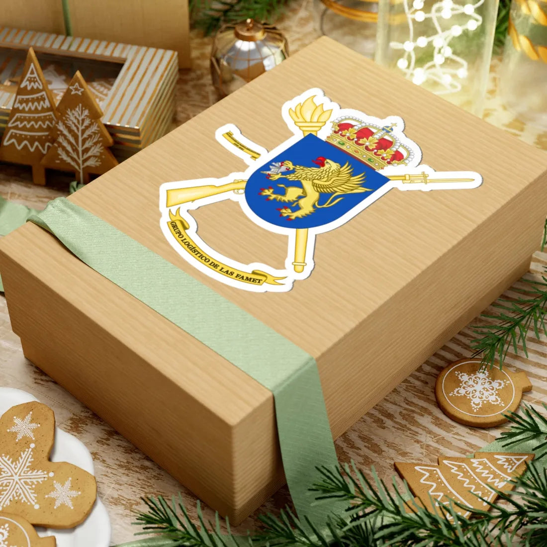 Coat of Arms of the FAMET Logistics Group (Spain) (Coat of Arms) STICKER Vinyl Kiss-Cut Decal - The Sticker Space