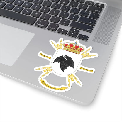 Coat of Arms of the FAMET Signals Battalion (Spain) (Coat of Arms) STICKER Vinyl Kiss-Cut Decal - The Sticker Space