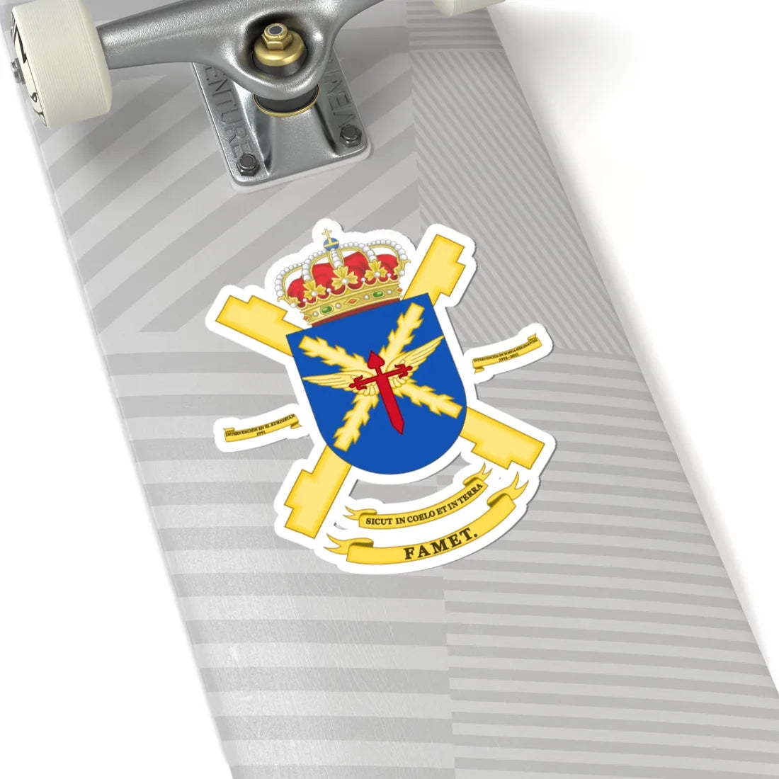 Coat of Arms of the FAMET (Spain) (Coat of Arms) STICKER Vinyl Kiss-Cut Decal - The Sticker Space