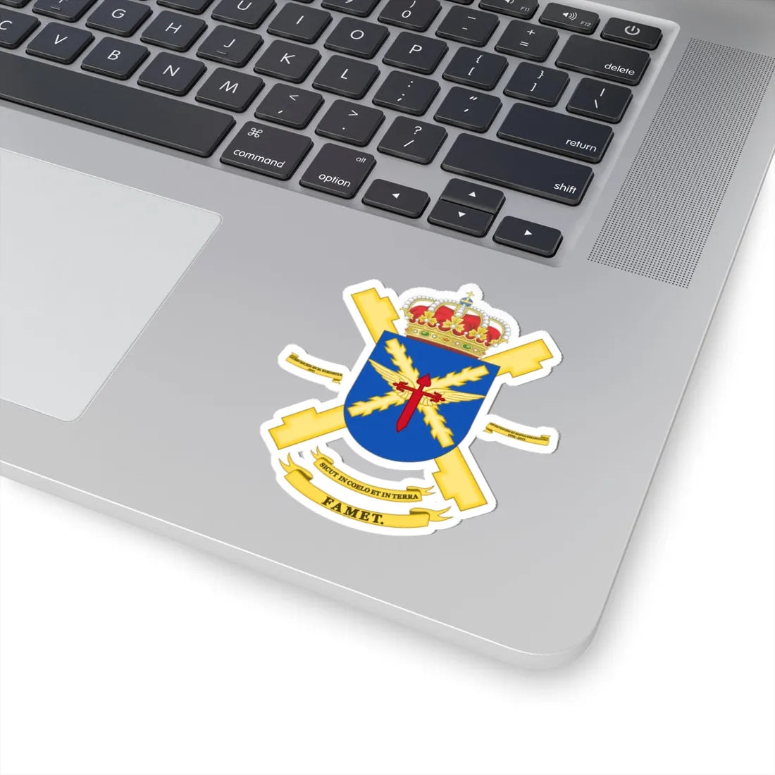 Coat of Arms of the FAMET (Spain) (Coat of Arms) STICKER Vinyl Kiss-Cut Decal - The Sticker Space