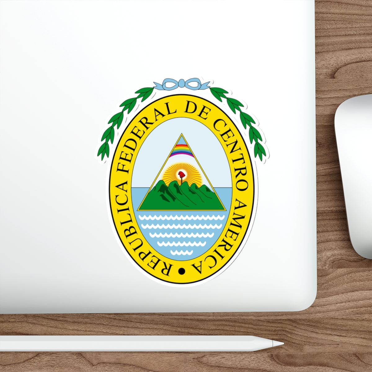 Coat of arms of the Federal Republic of Central America STICKER Vinyl Die-Cut Decal-The Sticker Space