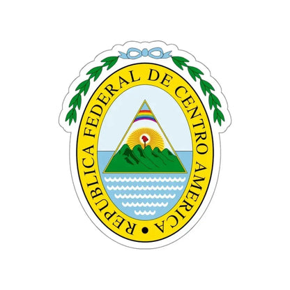 Coat of arms of the Federal Republic of Central America STICKER Vinyl Die-Cut Decal 3 Inch - The Sticker Space