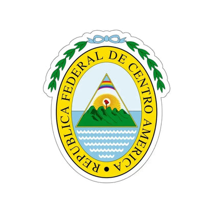 Coat of arms of the Federal Republic of Central America STICKER Vinyl Die-Cut Decal 4 Inch - The Sticker Space