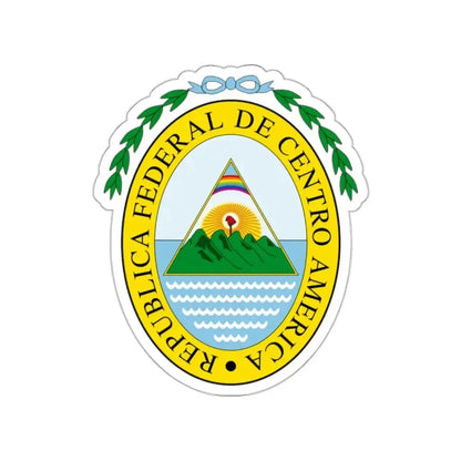 Coat of arms of the Federal Republic of Central America STICKER Vinyl Die-Cut Decal - The Sticker Space