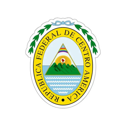 Coat of arms of the Federal Republic of Central America STICKER Vinyl Die-Cut Decal - The Sticker Space