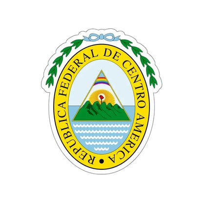 Coat of arms of the Federal Republic of Central America STICKER Vinyl Die-Cut Decal - The Sticker Space