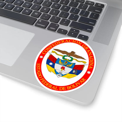 Coat of arms of the Federal State of Bolivar (Coat of Arms) STICKER Vinyl Kiss-Cut Decal - The Sticker Space