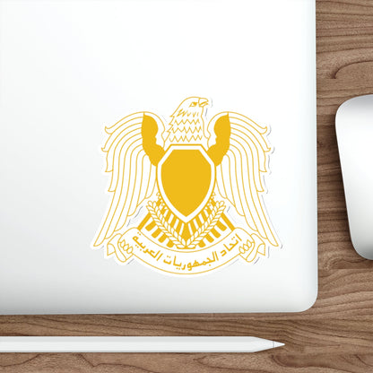 Coat of arms of the Federation of Arab Republics (1972–1977) STICKER Vinyl Die-Cut Decal-The Sticker Space