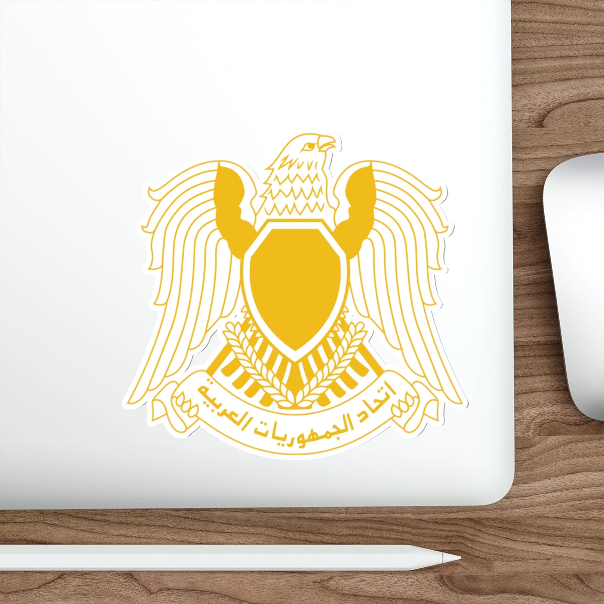 Coat of arms of the Federation of Arab Republics (1972–1977) STICKER Vinyl Die-Cut Decal-The Sticker Space