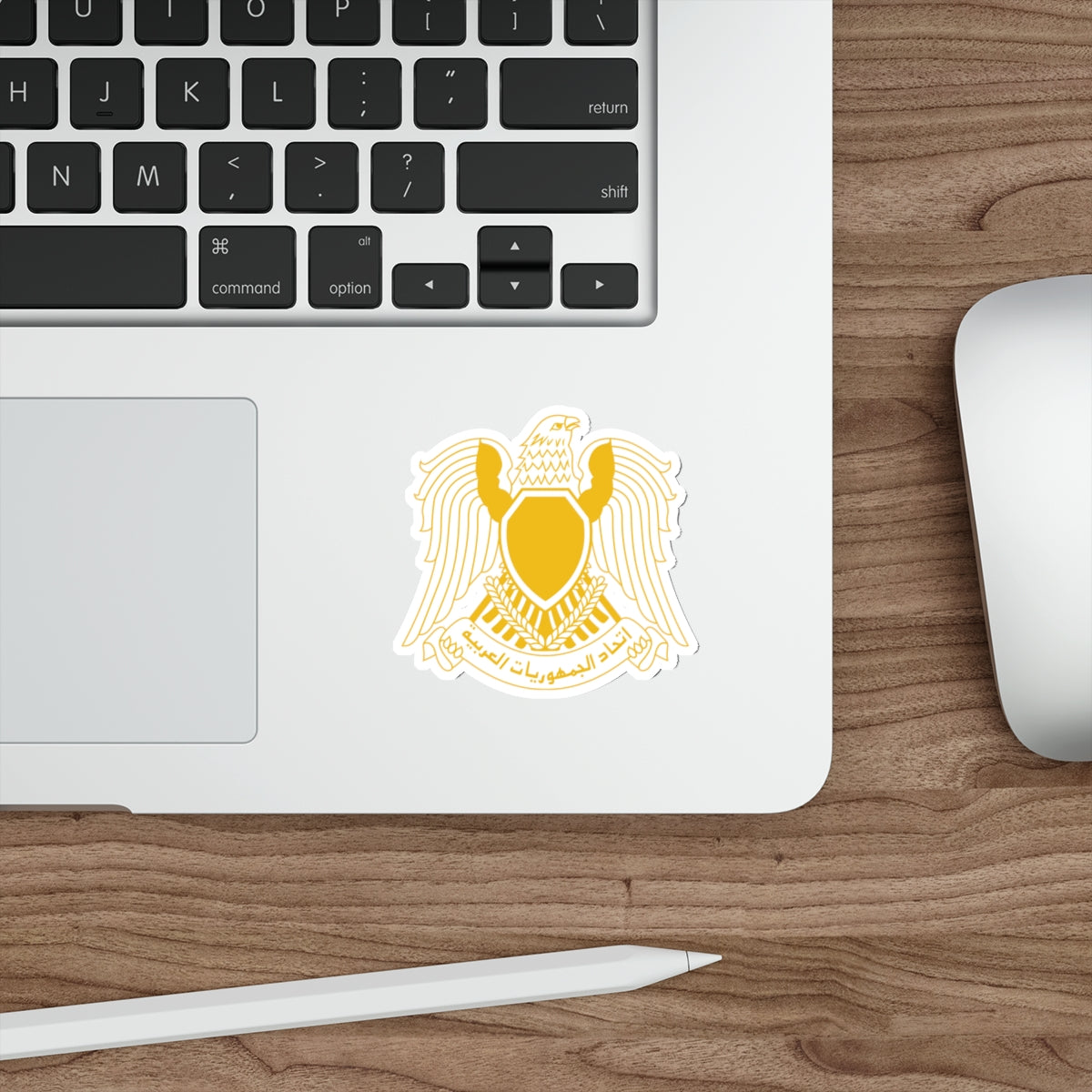 Coat of arms of the Federation of Arab Republics (1972–1977) STICKER Vinyl Die-Cut Decal-The Sticker Space