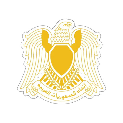 Coat of arms of the Federation of Arab Republics (1972–1977) STICKER Vinyl Die-Cut Decal 6 Inch - The Sticker Space