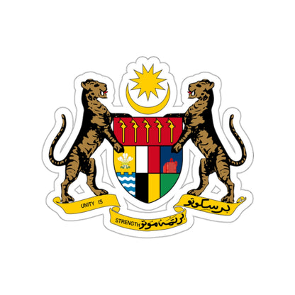 Coat of arms of the Federation of Malaya STICKER Vinyl Die-Cut Decal-White-The Sticker Space