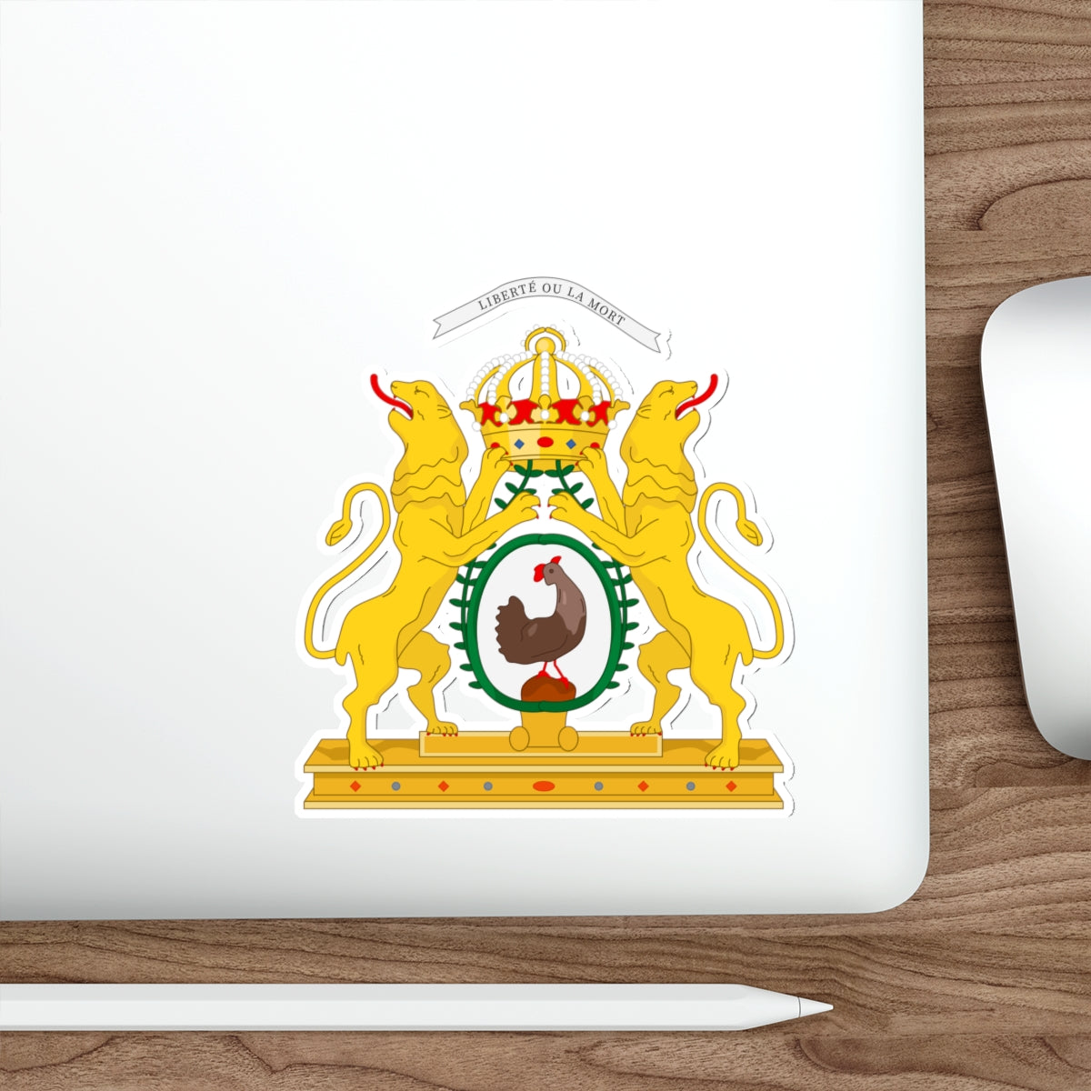 Coat of arms of the First Empire of Haiti STICKER Vinyl Die-Cut Decal-The Sticker Space