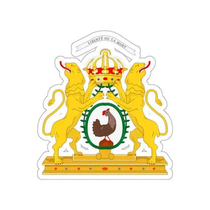 Coat of arms of the First Empire of Haiti STICKER Vinyl Die-Cut Decal 2 Inch - The Sticker Space