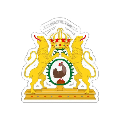 Coat of arms of the First Empire of Haiti STICKER Vinyl Die-Cut Decal 3 Inch - The Sticker Space
