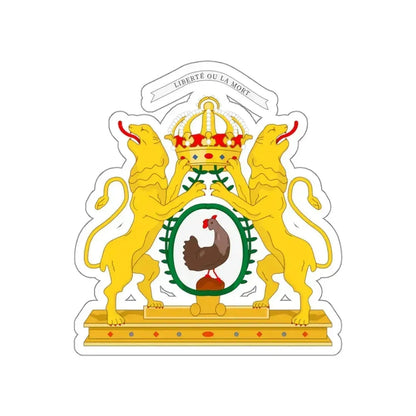 Coat of arms of the First Empire of Haiti STICKER Vinyl Die-Cut Decal 5 Inch - The Sticker Space
