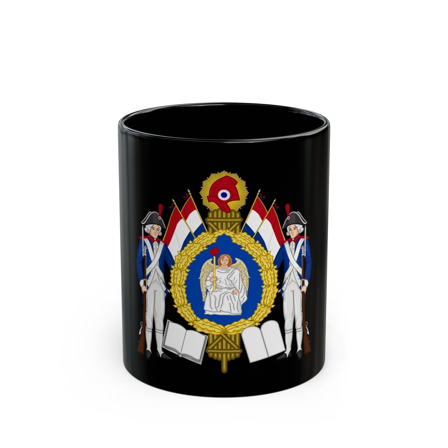 Coat of Arms of the First French Republic - Black Coffee Mug-11oz-The Sticker Space