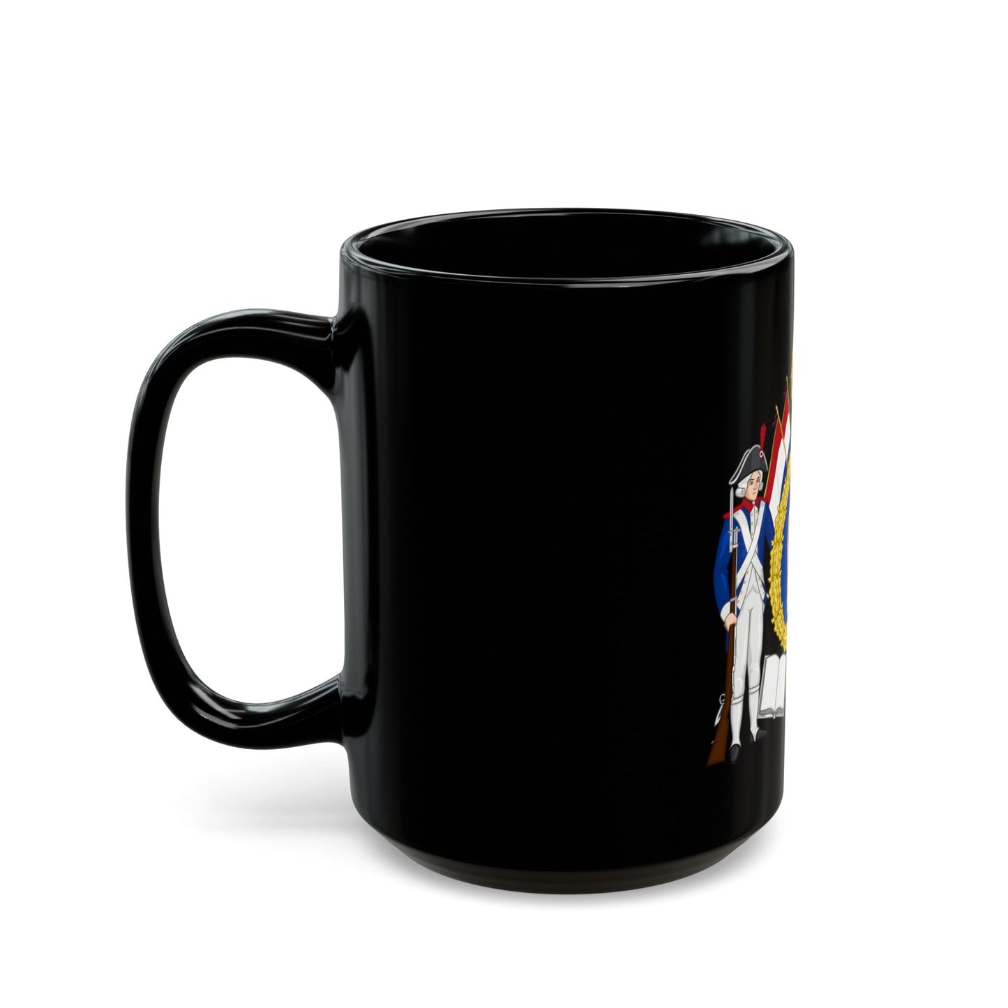 Coat of Arms of the First French Republic - Black Coffee Mug-The Sticker Space