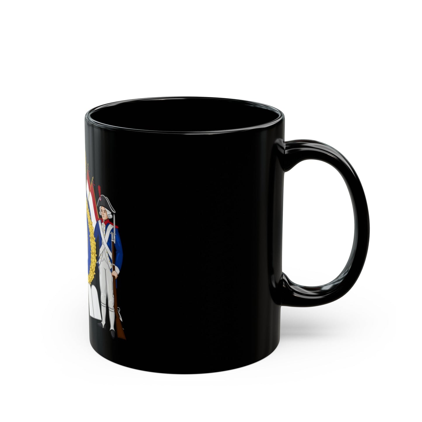 Coat of Arms of the First French Republic - Black Coffee Mug-The Sticker Space