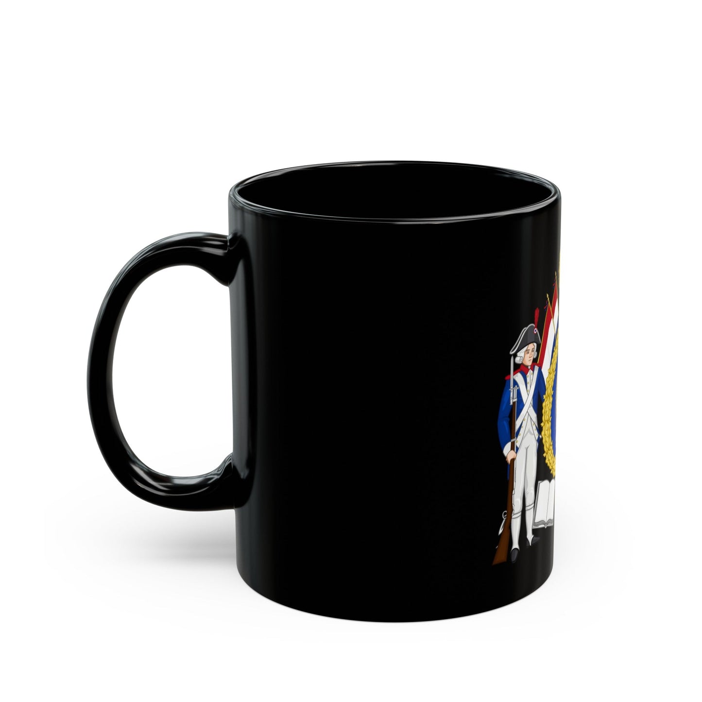 Coat of Arms of the First French Republic - Black Coffee Mug-The Sticker Space