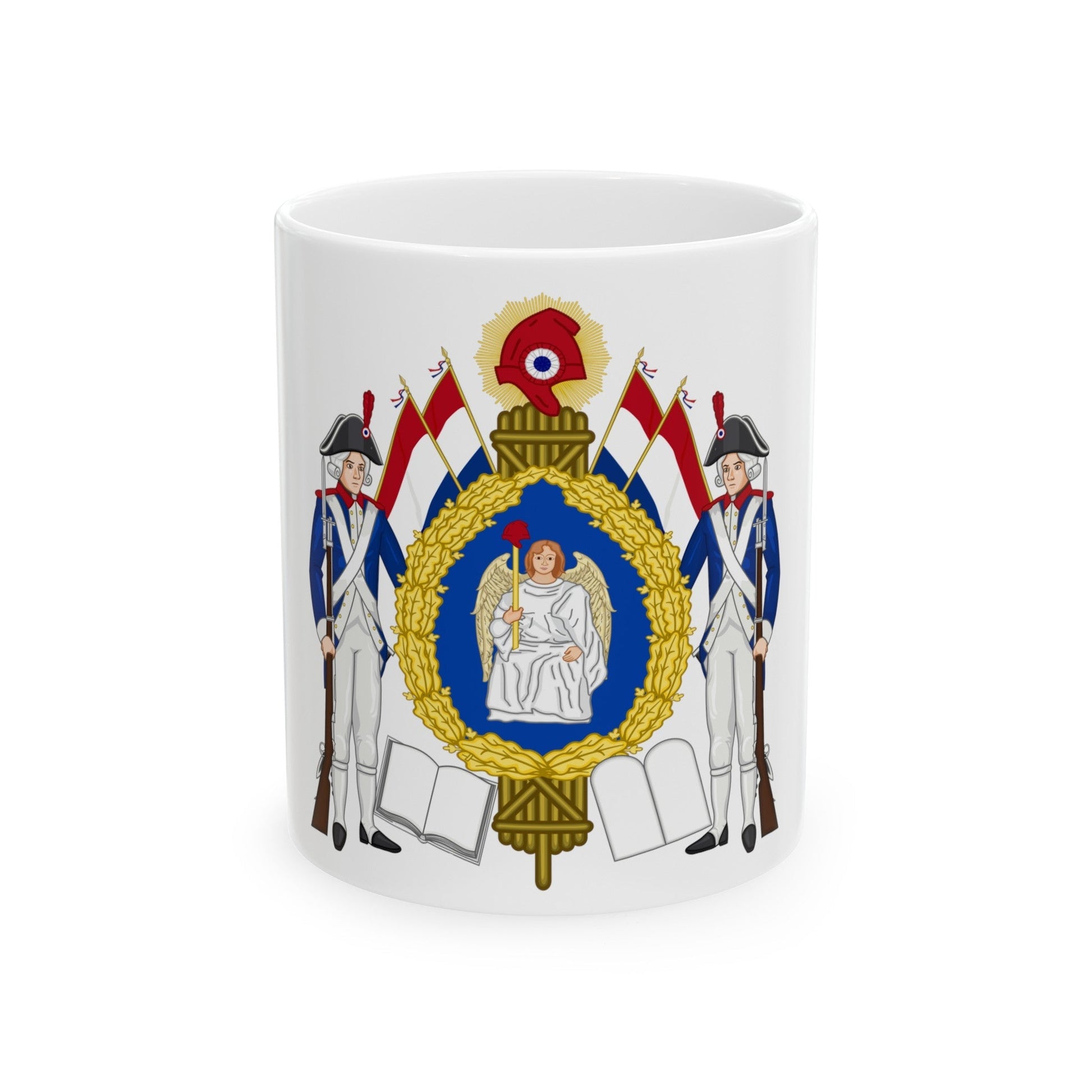 Coat of Arms of the First French Republic - White Coffee Mug-11oz-The Sticker Space