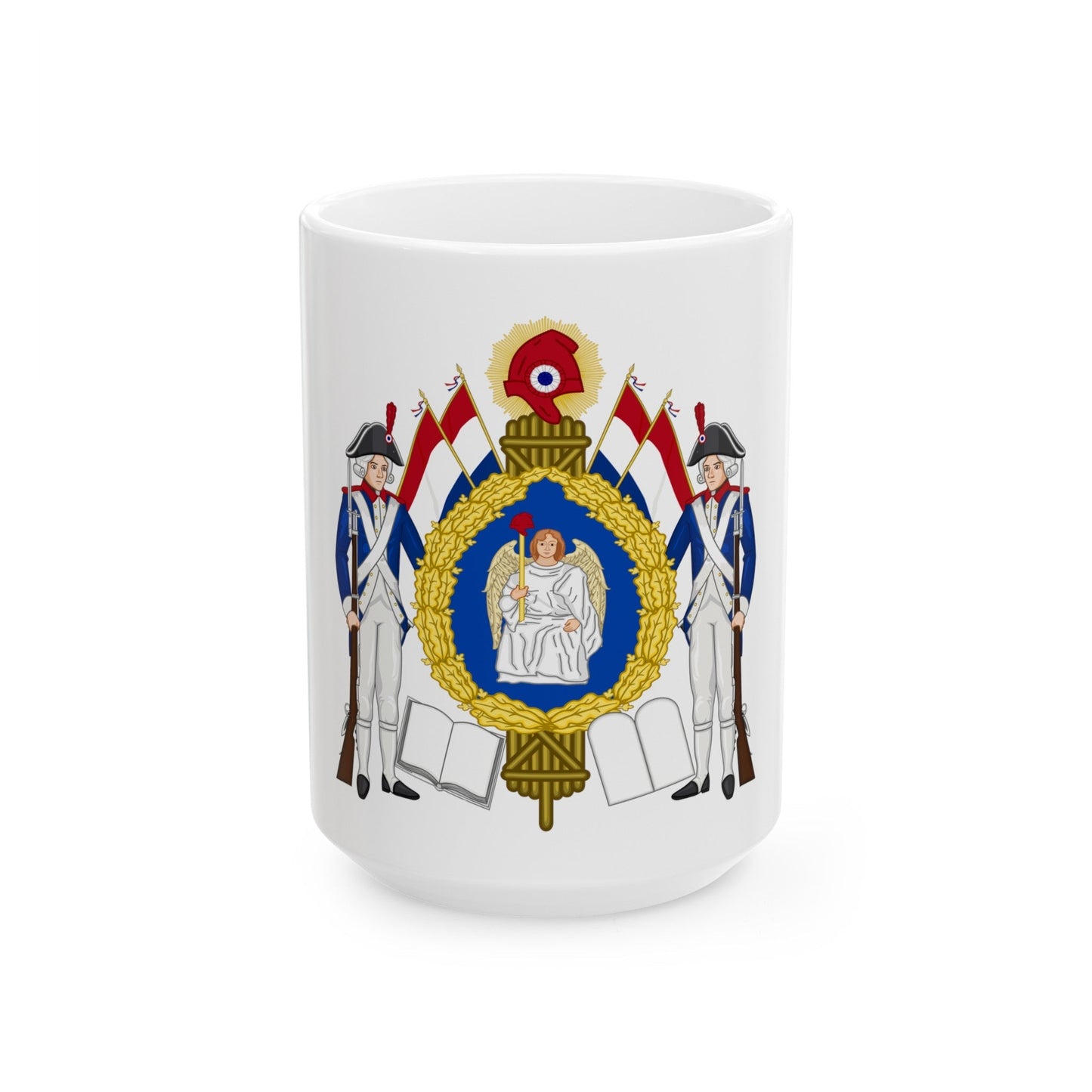 Coat of Arms of the First French Republic - White Coffee Mug-15oz-The Sticker Space