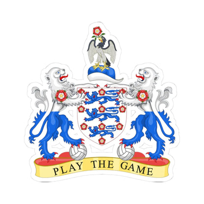 Coat of arms of the Football Association (England) (Coat of Arms) STICKER Vinyl Kiss-Cut Decal 3 Inch White - The Sticker Space