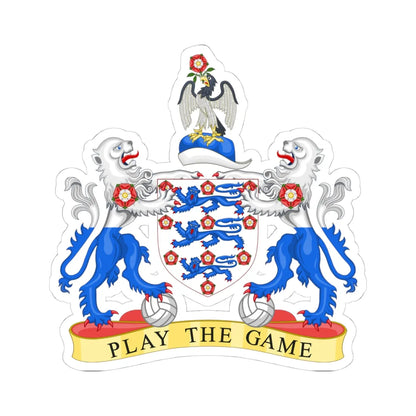 Coat of arms of the Football Association (England) (Coat of Arms) STICKER Vinyl Kiss-Cut Decal 4 Inch White - The Sticker Space