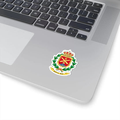 Coat of Arms of the Former 14th Field Artillery Regiment (Spain) (Coat of Arms) STICKER Vinyl Kiss-Cut Decal - The Sticker Space