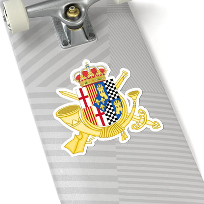 Coat of Arms of the Former 32nd Infantry Regiment San Quintín (Spain) (Coat of Arms) STICKER Vinyl Kiss-Cut Decal - The Sticker Space