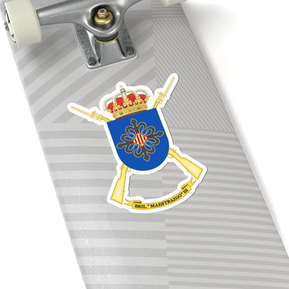Coat of Arms of the Former 3rd Light Infantry Brigade Maestrazgo (Spain) (Coat of Arms) STICKER Vinyl Kiss-Cut Decal - The Sticker Space