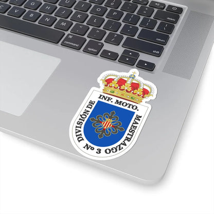 Coat of Arms of the former 3rd Motorized Division Maestrazgo (Spain) (Coat of Arms) STICKER Vinyl Kiss-Cut Decal - The Sticker Space