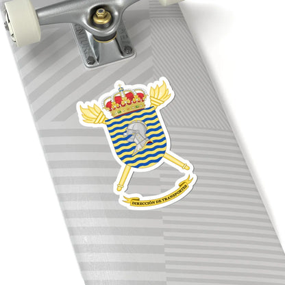 Coat of arms of the Former Spanish Army Transport Directorate (Spain) (Coat of Arms) STICKER Vinyl Kiss-Cut Decal - The Sticker Space