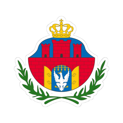 Coat of arms of the Free City of Cracow (Poland) (Coat of Arms) STICKER Vinyl Kiss-Cut Decal 4 Inch White - The Sticker Space