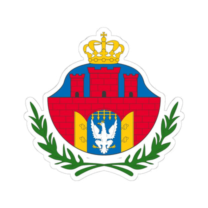 Coat of arms of the Free City of Cracow (Poland) (Coat of Arms) STICKER Vinyl Kiss-Cut Decal 6 Inch White - The Sticker Space