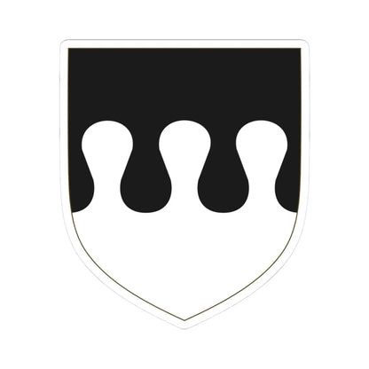 Coat of arms of the Fregoso Family (Italy) (Coat of Arms) STICKER Vinyl Kiss-Cut Decal 3 Inch White - The Sticker Space