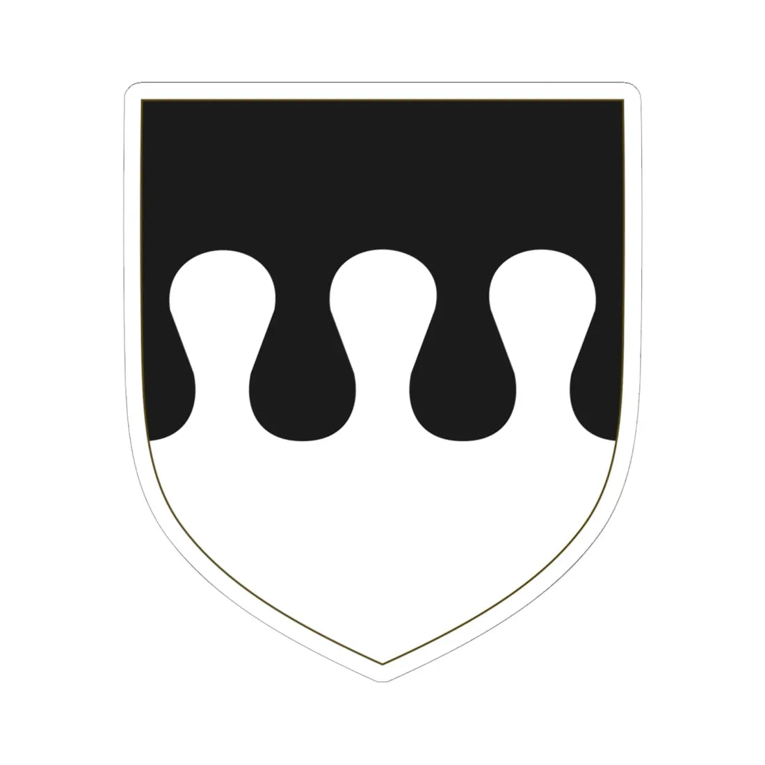 Coat of arms of the Fregoso Family (Italy) (Coat of Arms) STICKER Vinyl Kiss-Cut Decal 6 Inch White - The Sticker Space